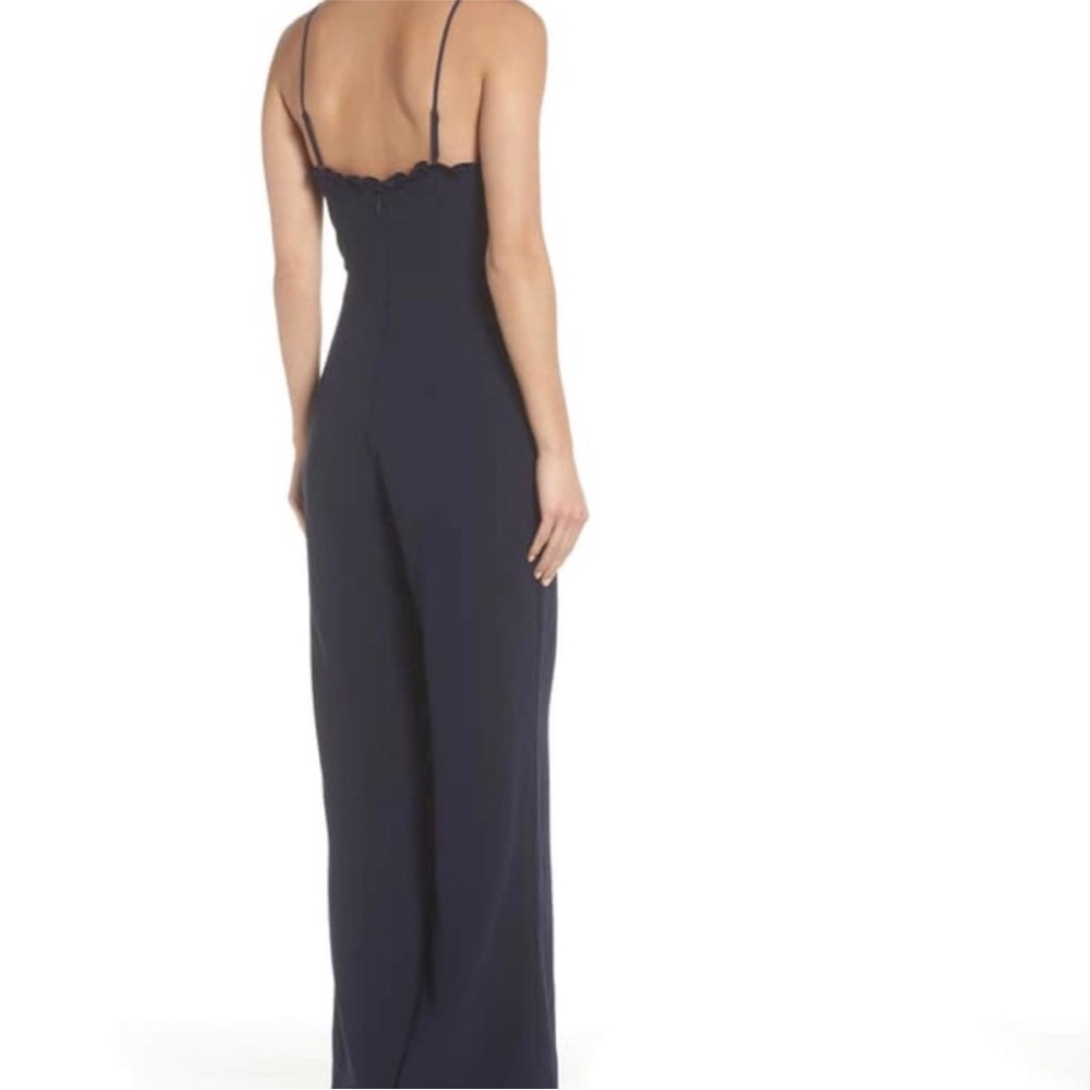 Adelyn Rae High Neck Navy Blue Jumpsuit - Picture 3 of 8